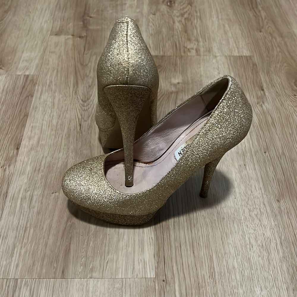 Gold Steve Madden Heels